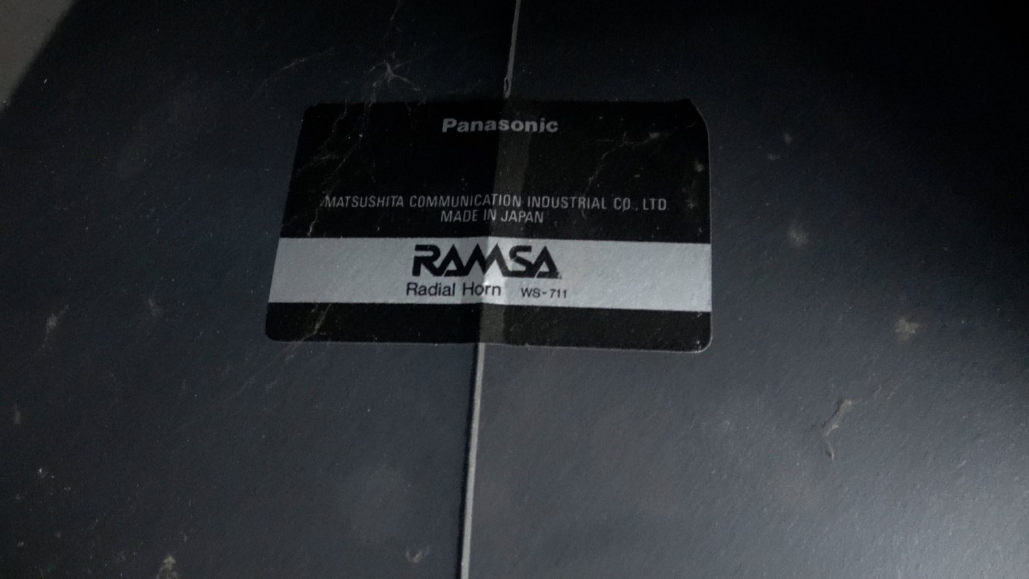 RAMSA WS-711 Radial Horn detail